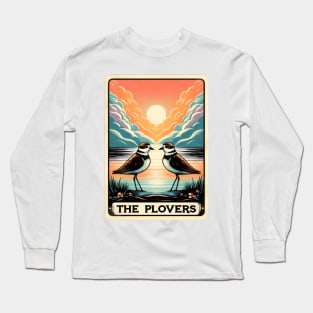 The Piping Plovers Bird Watcher Lovers Funny Tarot Card Pun Long Sleeve T-Shirt